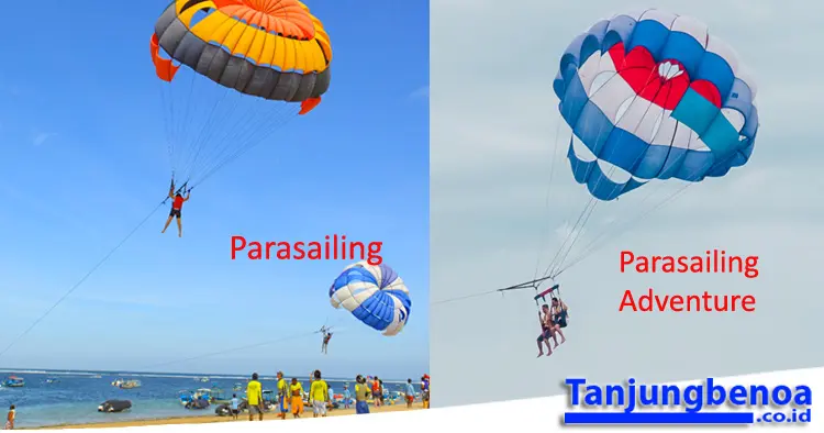 5 Perbedaan Parasailing Dan Parasailing Adventure Di Tanjung Benoa Bali