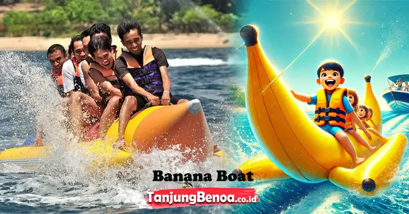 Banana boat di Tanjung Benoa Bali