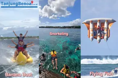 Paket C: Snorkeling, Banana Boat, dan Flying Fish